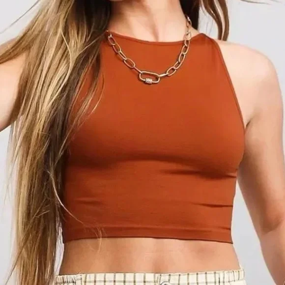 Free People Intimately Crewneck Crop Top - Picture 2 of 4